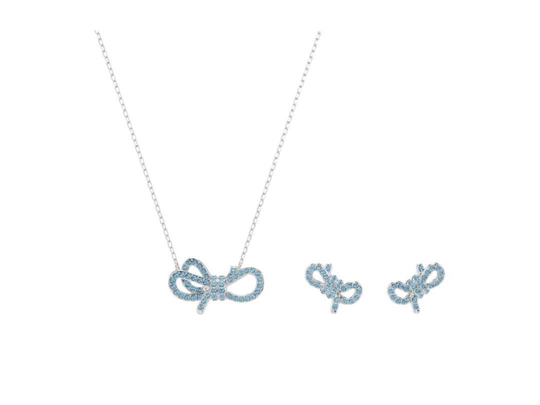 Swarovski Swarovski Lifelong Bow Set Blue