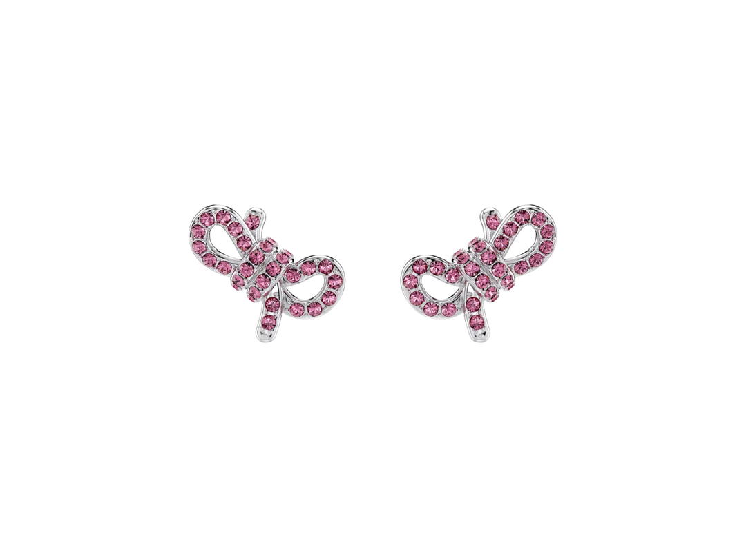 Swarovski Swarovski Lifelong Bow Stud Earrings Pink