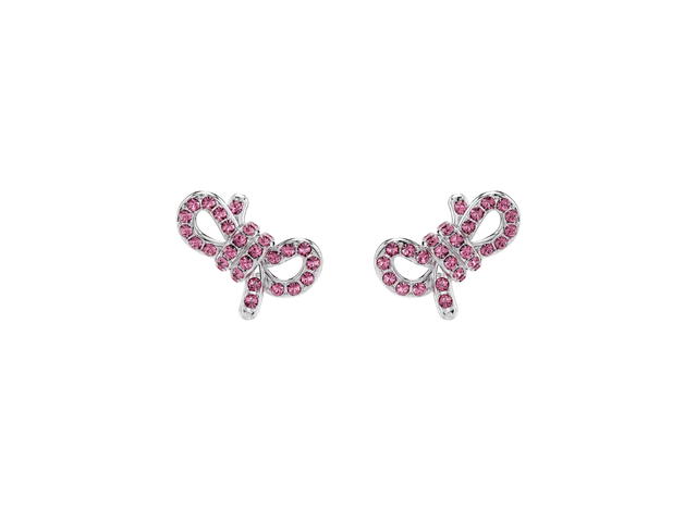 Swarovski Swarovski Lifelong Bow Stud Earrings Pink - view 1