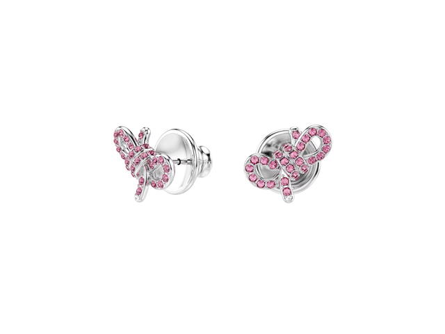 Swarovski Swarovski Lifelong Bow Stud Earrings Pink - view 2