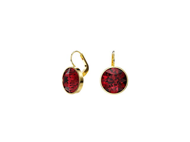 Swarovski Swarovski Round Cut Bella Drop Earrings Red - view 2