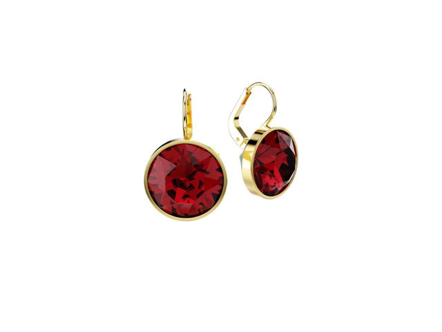 Swarovski Swarovski Round Cut Bella Drop Earrings Red - view 3