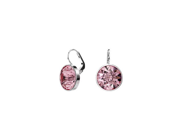 Swarovski Swarovski Round Cut Bella Drop Earrings Pink - view 2
