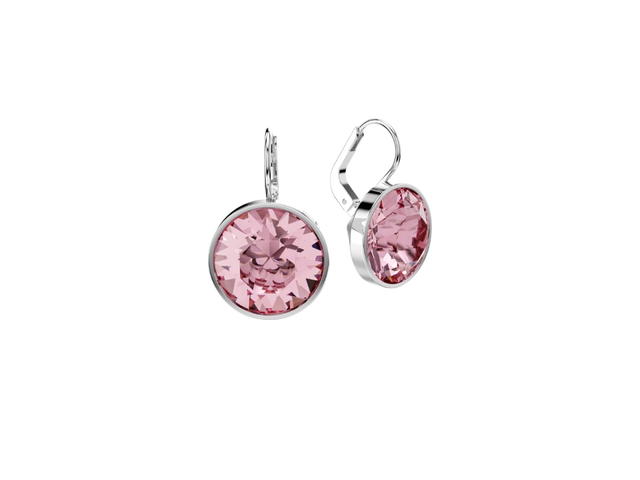 Swarovski Swarovski Round Cut Bella Drop Earrings Pink - view 3