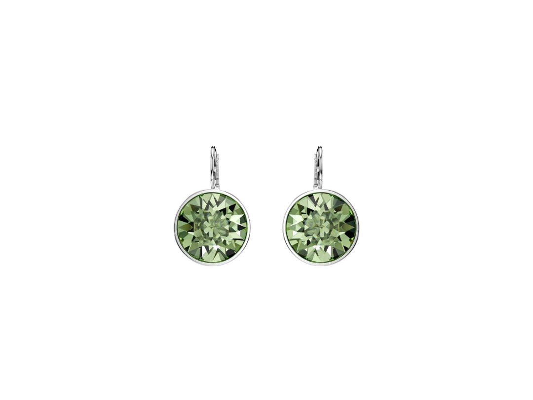 Swarovski Swarovski Round Cut Bella Drop Earrings Green