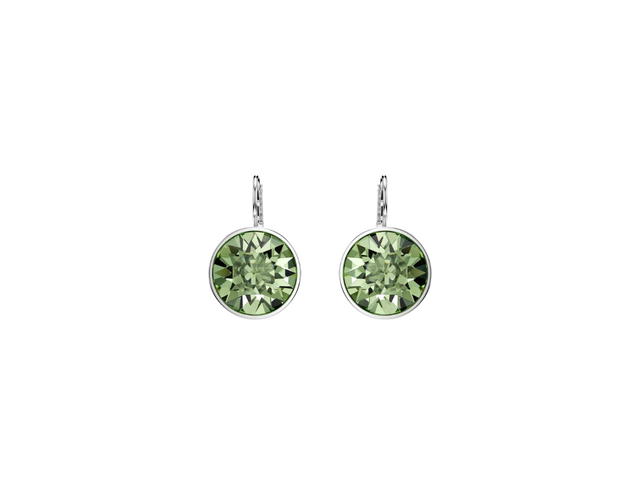 Swarovski Swarovski Round Cut Bella Drop Earrings Green - view 1