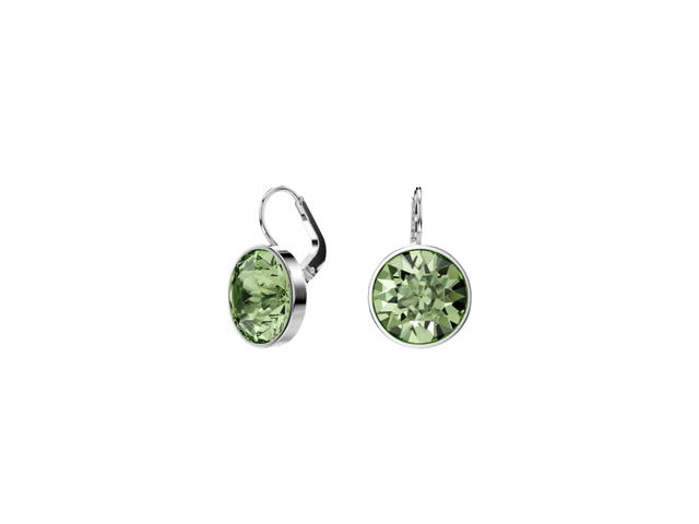 Swarovski Swarovski Round Cut Bella Drop Earrings Green - view 2