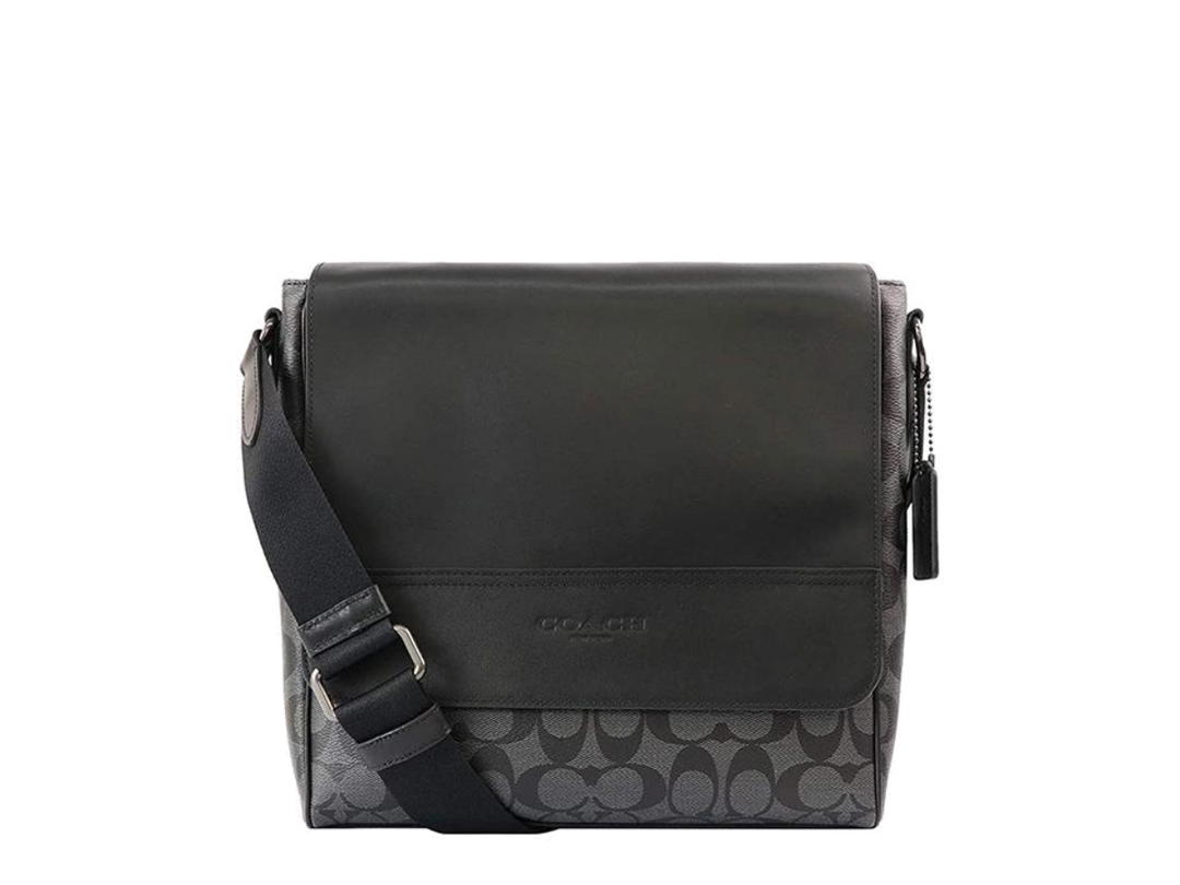 Coach Coach Houston Map Bag In Signature Canvas