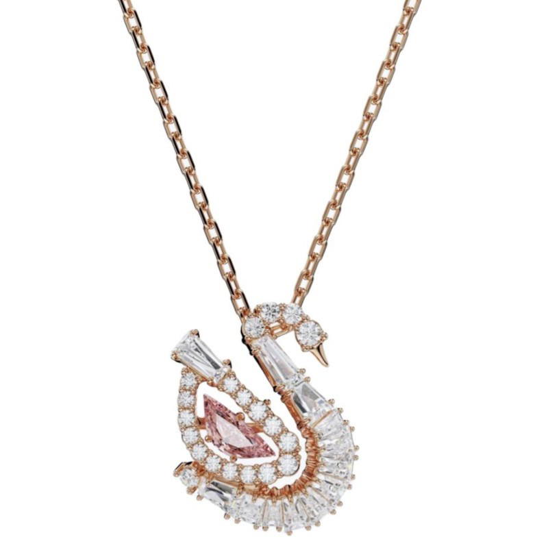 Swarovski Swarovski Swan Necklace - Rose Gold