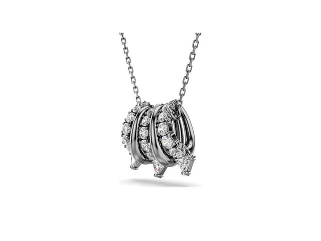 Swarovski Swarovski Sublima Necklace Rhodium Plated White - view 3