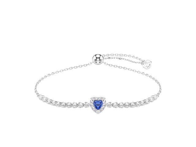 Swarovski Swarovski One Bracelet Heart Blue Rhodium Plating - view 1