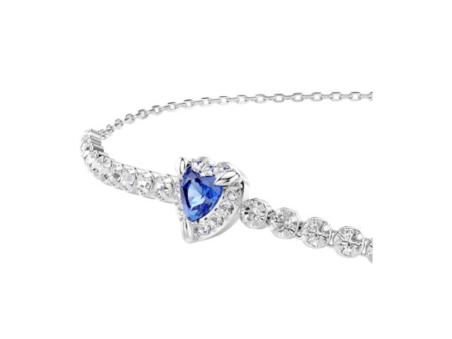 Swarovski Swarovski One Bracelet Heart Blue Rhodium Plating - view 2