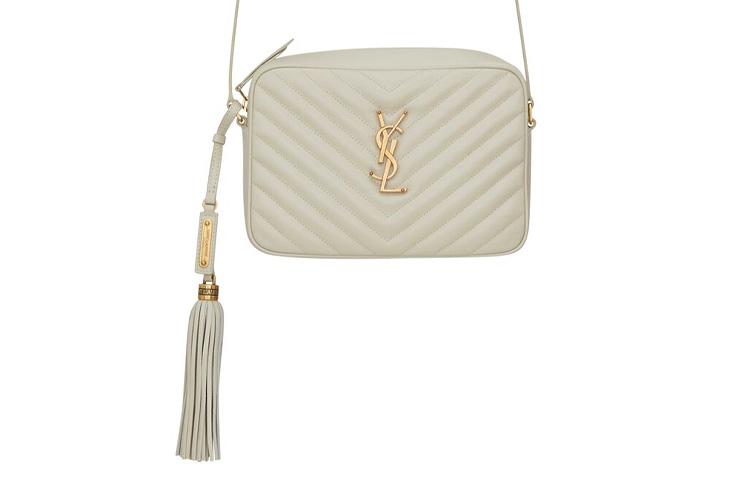Saint Laurent Saint Laurent LOU Cow Leather Cowhide Camera Bag Shoulder Bag Crossbody Bag Regular Women's White