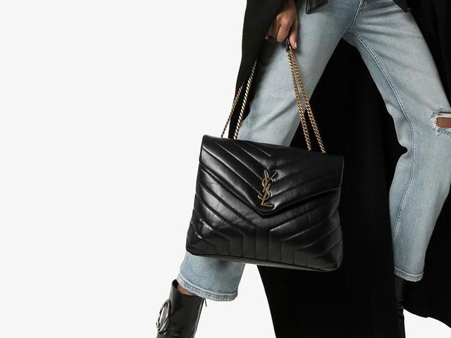 Saint Laurent Saint Laurent Loulou Leather Medium Crossbody Bagblack Calf 100 - view 2
