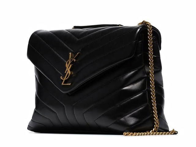 Saint Laurent Saint Laurent Loulou Leather Medium Crossbody Bagblack Calf 100 - view 4