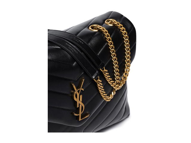 Saint Laurent Saint Laurent Loulou Leather Medium Crossbody Bagblack Calf 100 - view 5