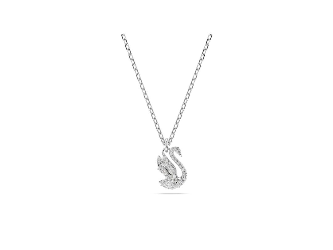 Swarovski Swarovski Swan Pendant White Rhodium Plated