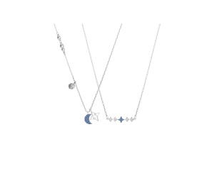 Buy Swarovski Symbolica Necklace Symbolica Blue Rhodium Plated at Sasom – Authentic and Ready to Ship
