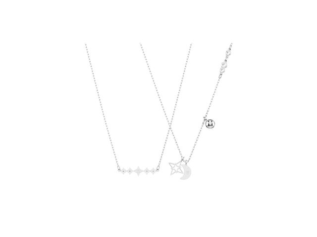 Swarovski Swarovski Symbolica Necklace Symbolica Blue Rhodium Plated - view 3