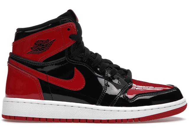 Jordan Jordan 1 Retro High OG Patent Bred (GS) - view 1