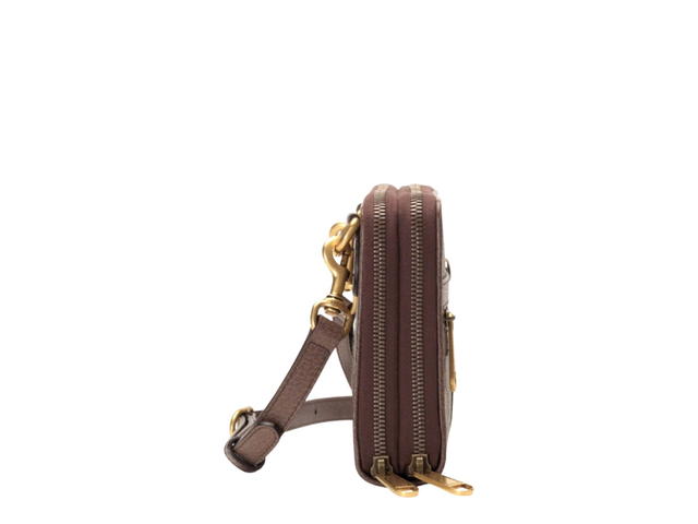 Gucci Gucci Ophidia GG Small Shoulder Bag Beige Ebony Brown - view 4