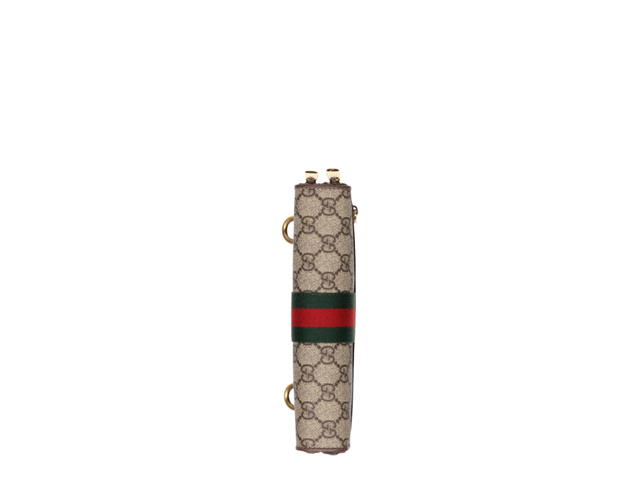 Gucci Gucci Ophidia GG Small Shoulder Bag Beige Ebony Brown - view 5