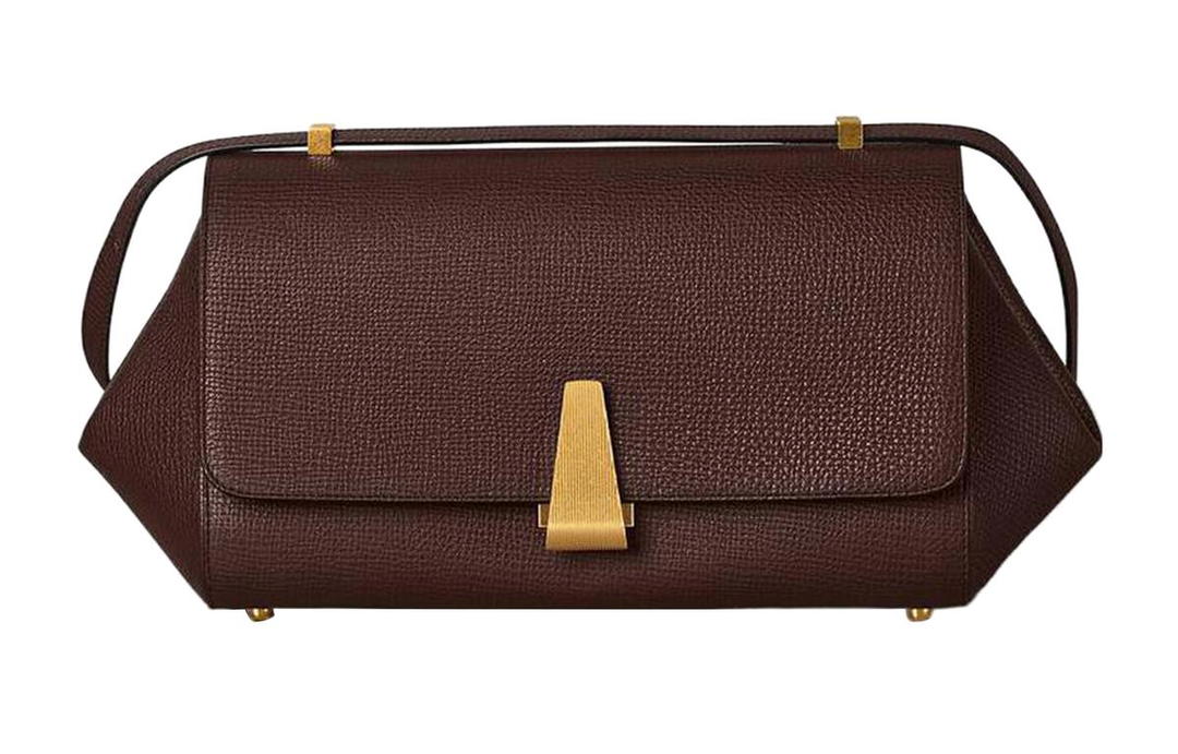 Bottega Veneta Bottega Veneta Grain Calfskin Shoulder Bag Women's Ox Blood Red