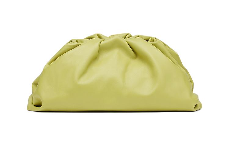 Bottega Veneta Bottega Veneta POUCH Cloud Bag Cow Leather Clutch Women's Kiwi Green