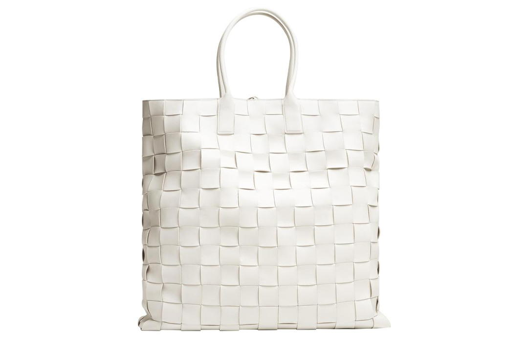 Bottega Veneta Bottega Veneta CABAT Lambskin Tote Bag Shopping Bag Handbag Extra Large Women's White