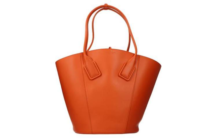 Bottega Veneta Bottega Veneta Leather Tote Bag Shopping Bag Shoulder Bag Handbag Large Size Women's Orange