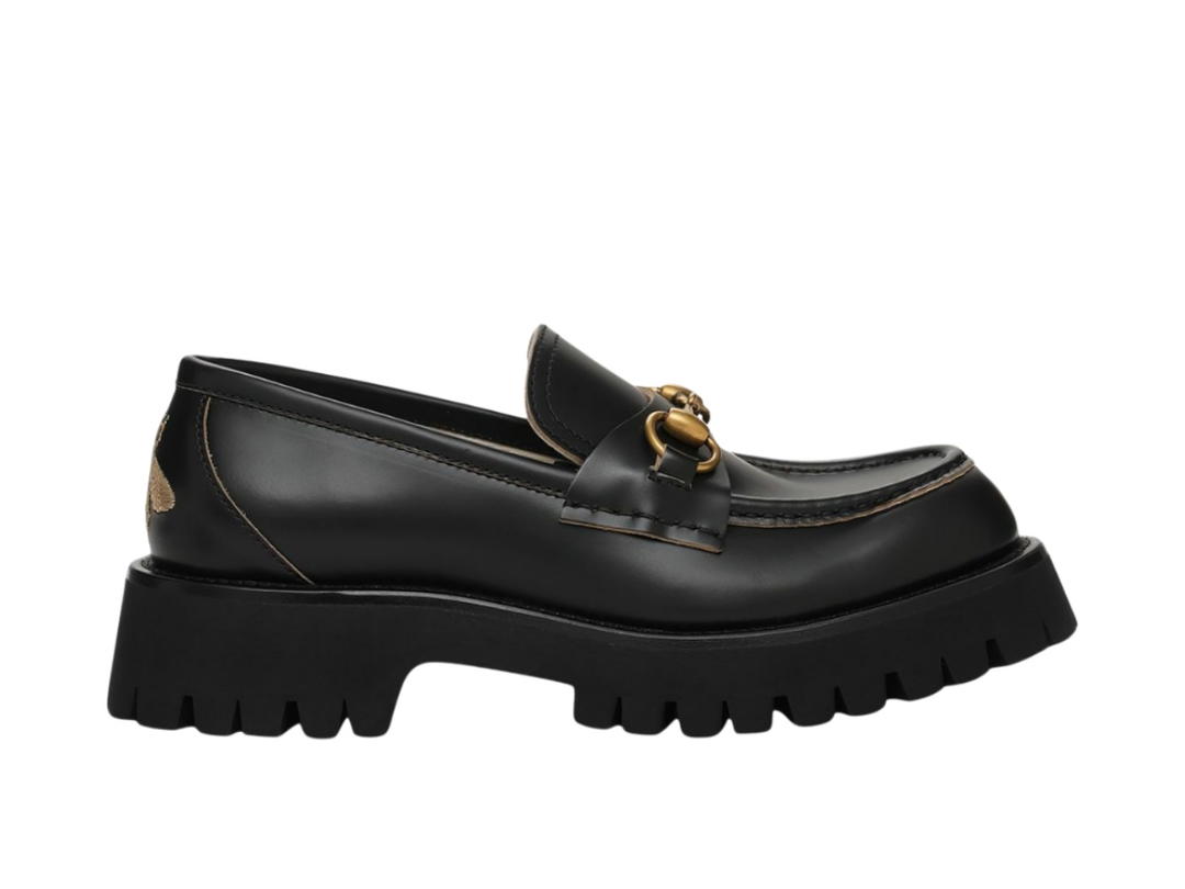 Gucci Gucci Harald Leather Loafers Black (W)