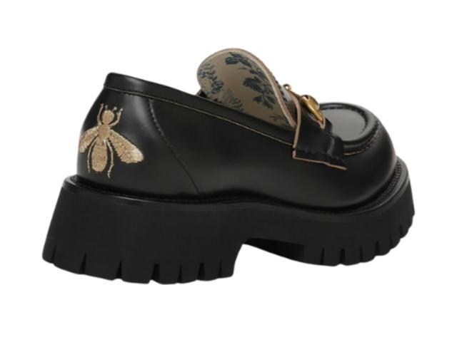 Gucci Gucci Harald Leather Loafers Black (W) - view 3