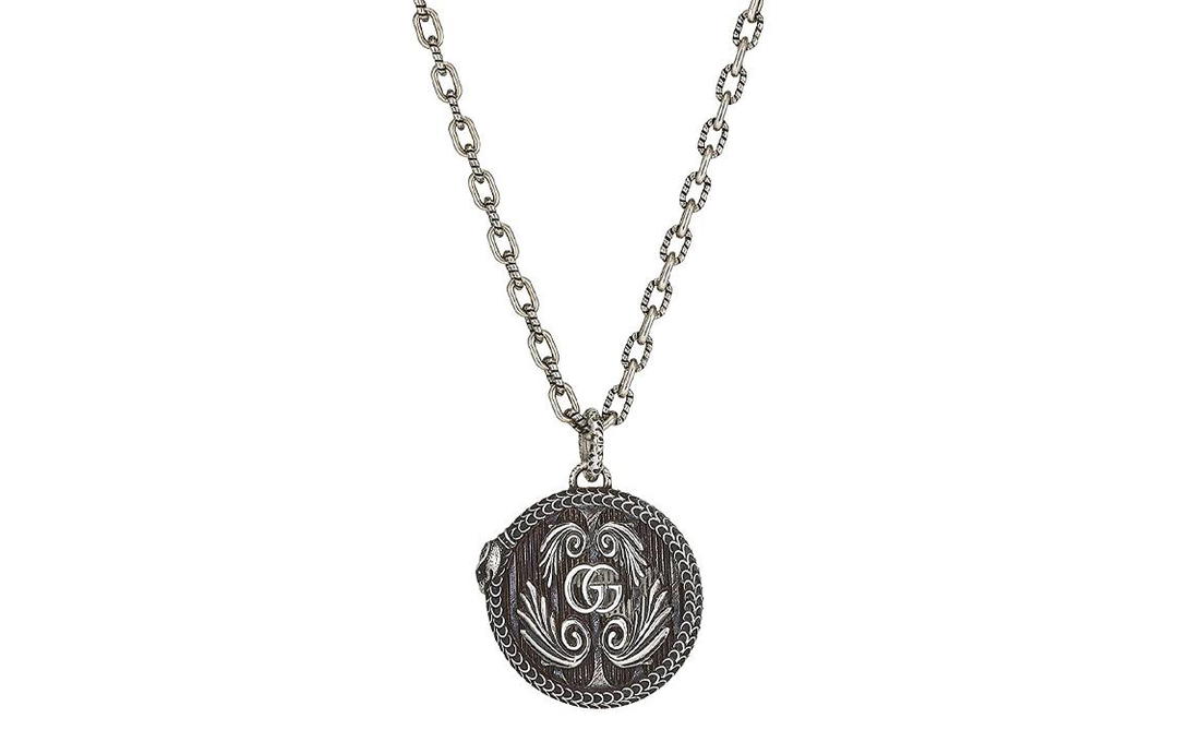 Gucci Gucci Classic Double G Necklace Collection 925 Sterling Silver Necklaces Men's