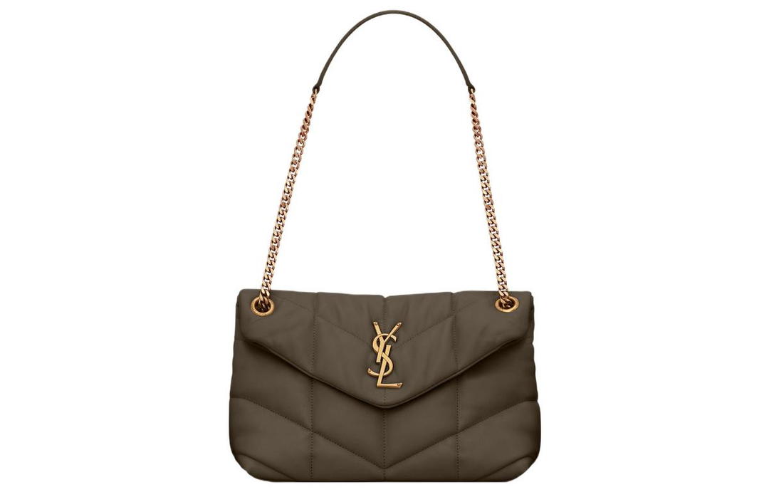 Saint Laurent Saint Laurent PUFFER Sheepskin Crossbody Bag Shoulder Bag Women's Brown