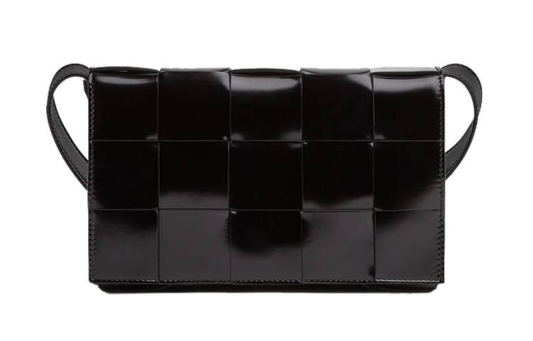 Bottega Veneta Bottega Veneta Calfskin Crossbody Bag, Shoulder Bag Women's Black