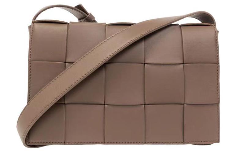 Bottega Veneta Bottega Veneta CASSETTE Sheepskin Tofu Bag Handheld Shoulder Bag Crossbody Bag Women's Chocolate