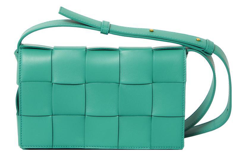 Bottega Veneta Bottega Veneta CASSETTE Sheepskin Crossbody Bag Shoulder Bag Women's Green