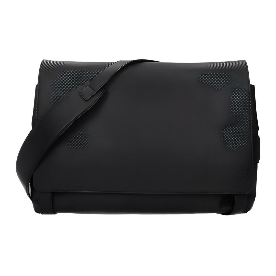 Bottega Veneta Bottega Veneta Leather Messenger Bag Shoulder Bag Crossbody Bag Men's Black
