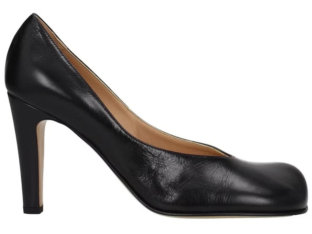 Bottega Veneta Bottega Veneta BLOC Calf High Heel Pumps Black (Women's)