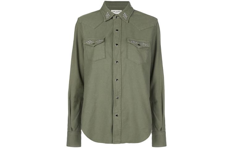 Saint Laurent Saint Laurent FW21 Shirt Women's Green