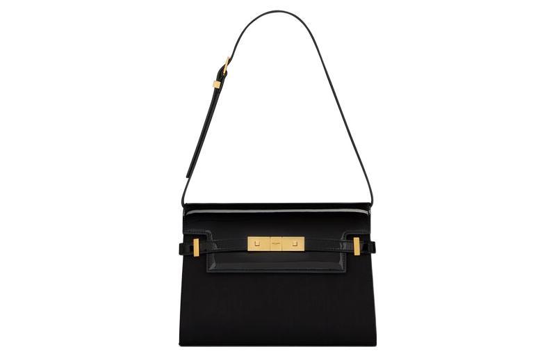 Saint Laurent Saint Laurent MANHATTAN Calfskin Shoulder Bag Women's Black