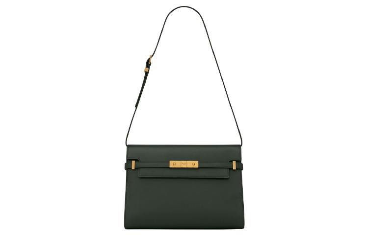 Saint Laurent Saint Laurent SL MANHATTAN Leather Crossbody Bag Shoulder Bag Women's Dark Green
