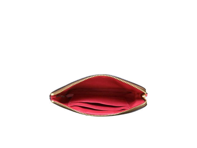 Coach Coach Corner Zip Wristlet In Signature Canvas Khaki And Bold Pink - view 3