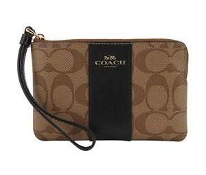 Buy Coach Corner Zip 16 - black/brown at Sasom – Authentic and Ready to Ship