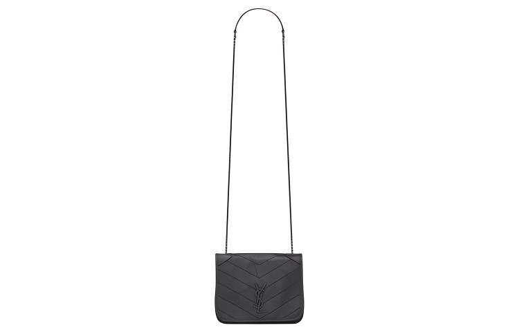 Saint Laurent SAINT LAURENT Niki Leather Wallet Crossbody Bag Shoulder Bag Regular Women's Gray White