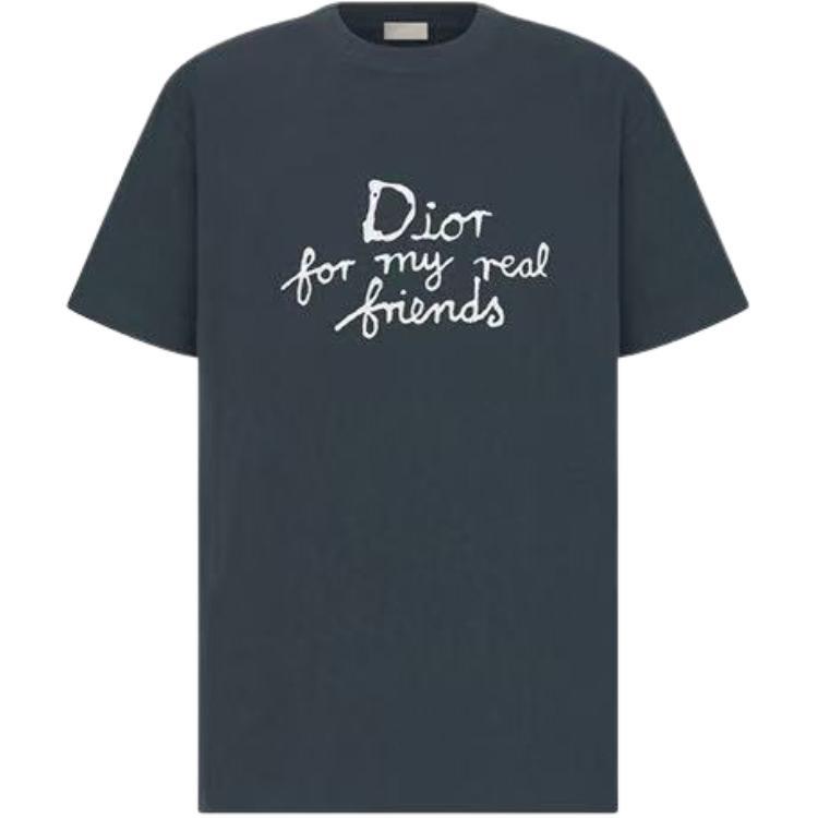 Dior Dior SS25 T Shirt Men's Marine Blue