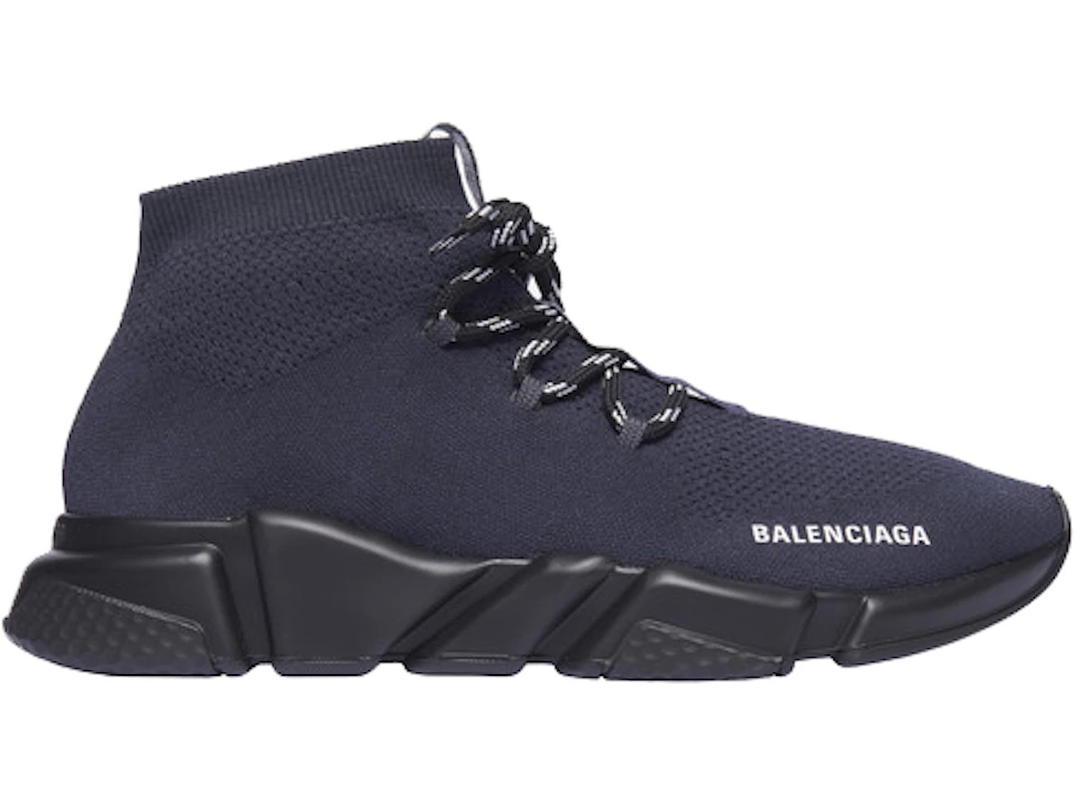Balenciaga Balenciaga Speed Trainer Lace Up Gris Acier