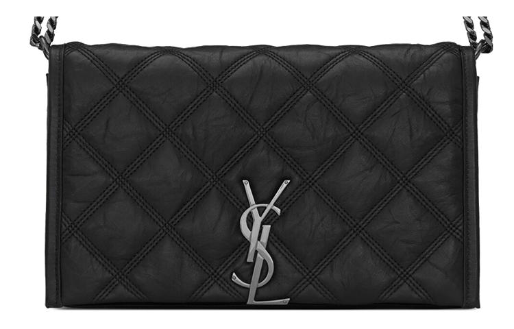Saint Laurent Saint Laurent Lambskin Wallet Crossbody Bag Shoulder Bag Women's Black