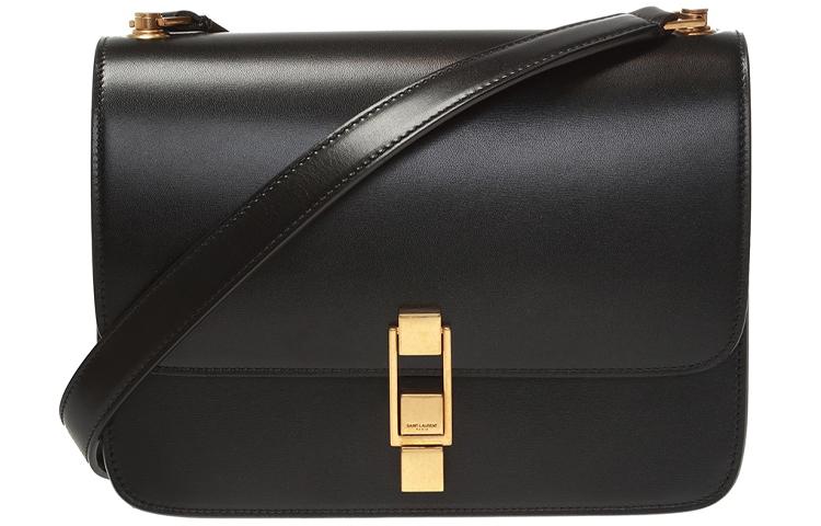 Saint Laurent Saint Laurent Le Carre Smooth Leather Shoulder Bag Crossbody Bag Women's Black