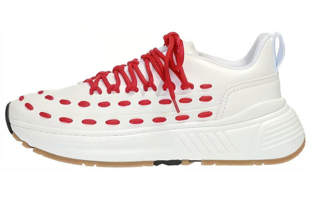 Bottega Veneta Bottega Veneta Speedster Sports Casual Shoes Women's White Red